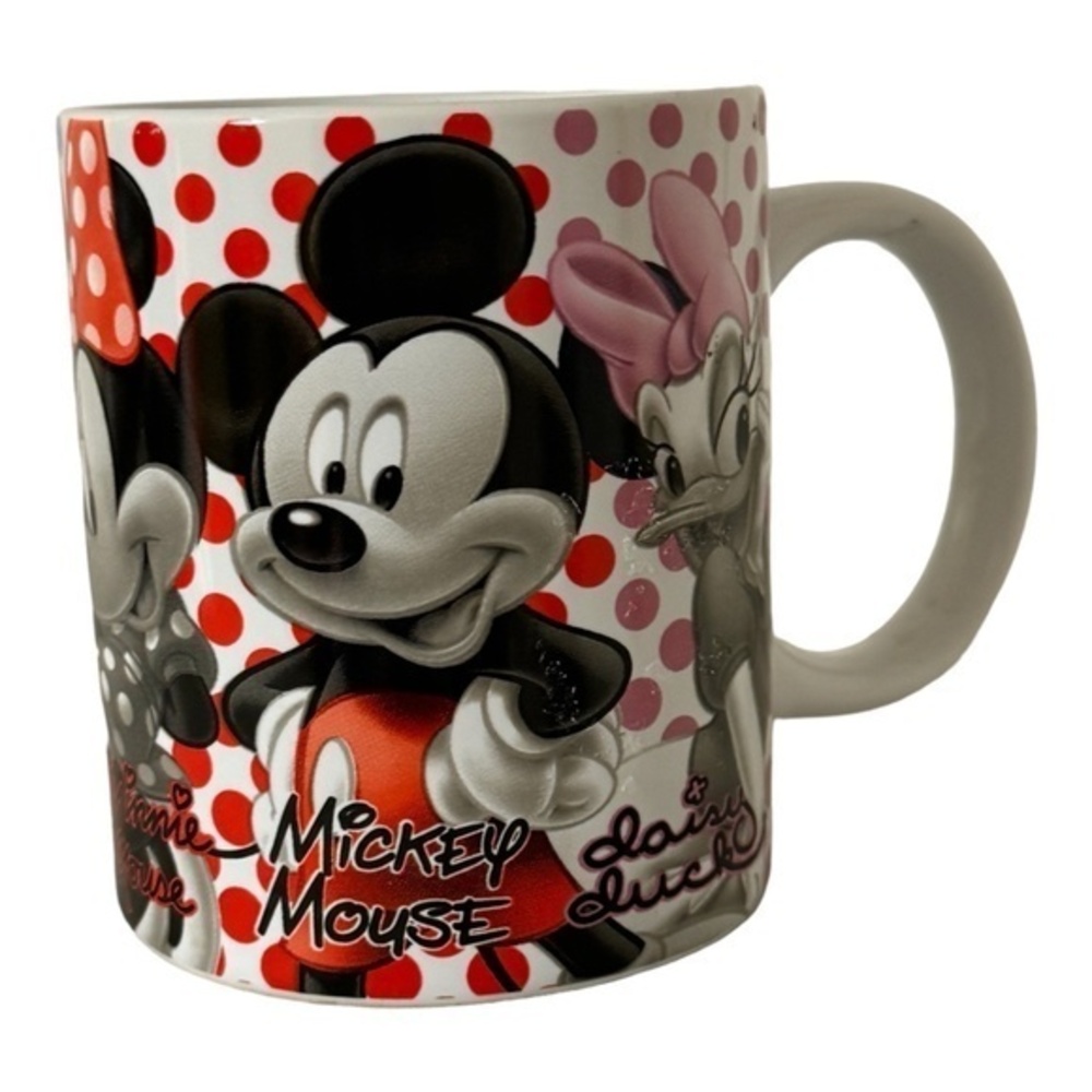Disney Main Character Mug Jerry Leigh Polka Dot Rainbow 8oz